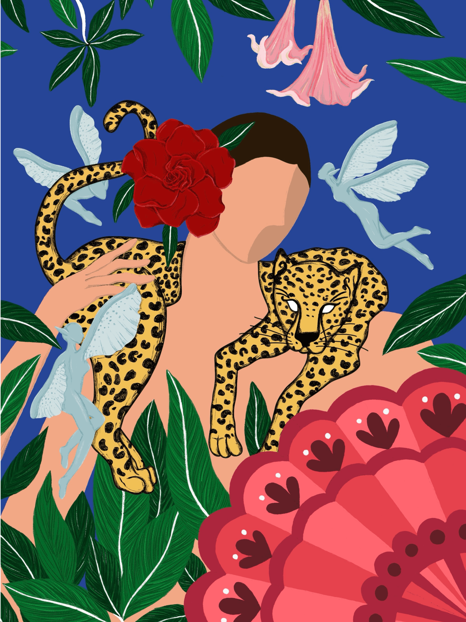 Print digital - Mulher e onça